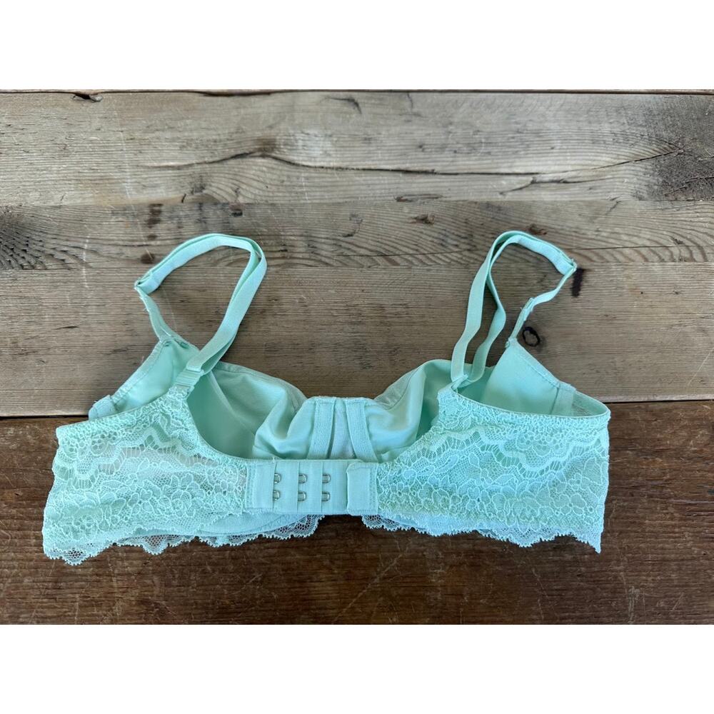 Victoria's Secret Jade Shimmer 32B Dream Angels Push Up Without Padding Bra - Picture 2 of 2